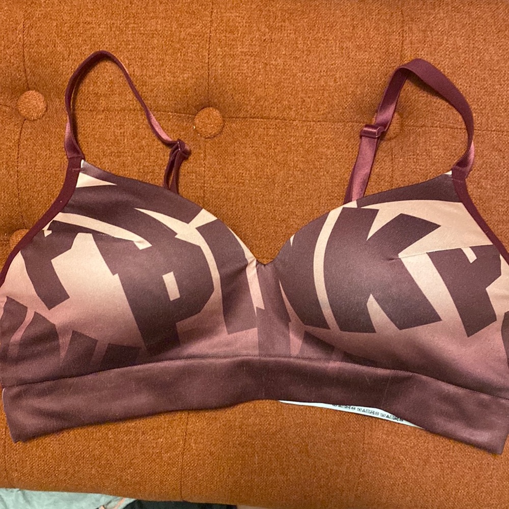 PINK (Victoria’s Secret) cool and comfy, wireless bra. Size large